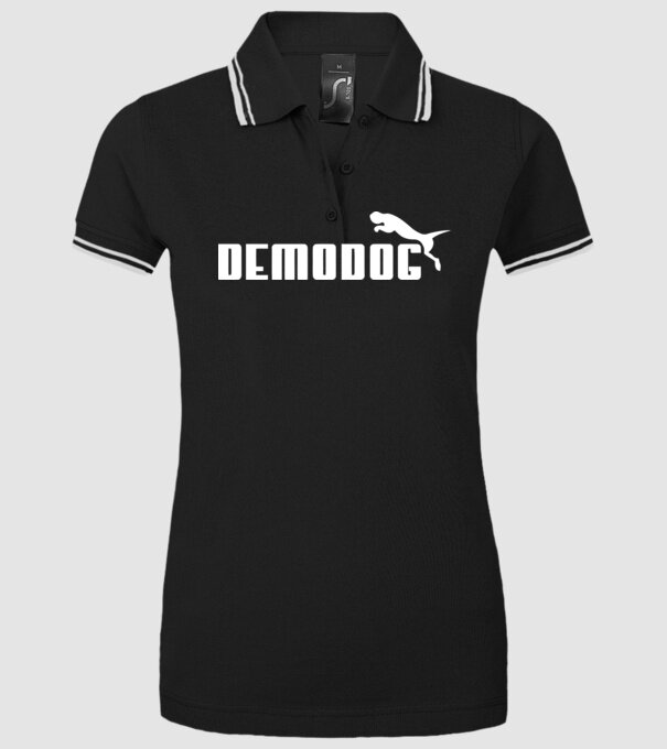 demodog logo model negru pe tricou