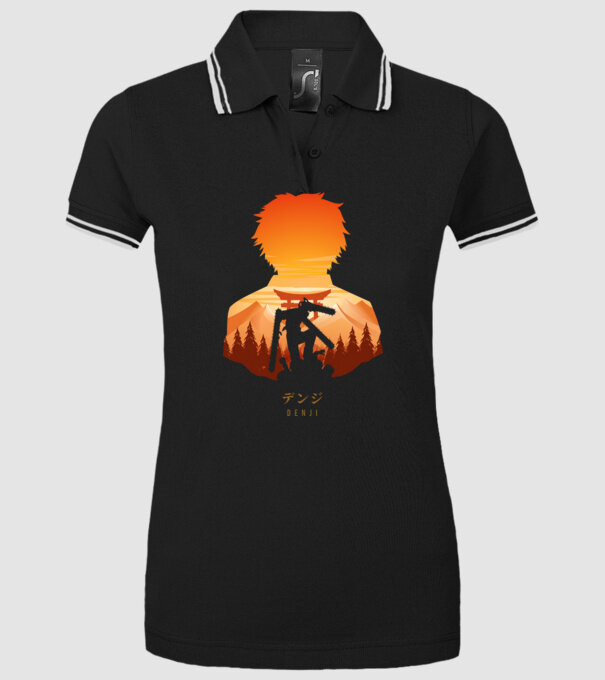 Denji model negru pe tricou