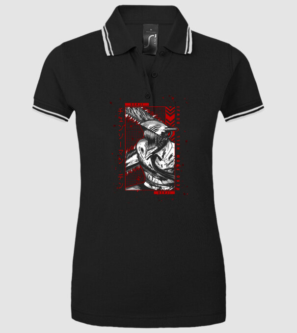 Denji Chainsaw man model negru pe tricou