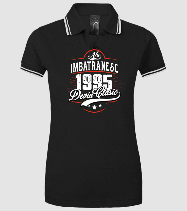 Devin Clasic - 1995 model negru pe tricou