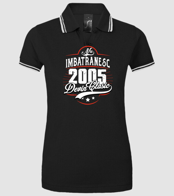 Devin Clasic - 2005 model negru pe tricou