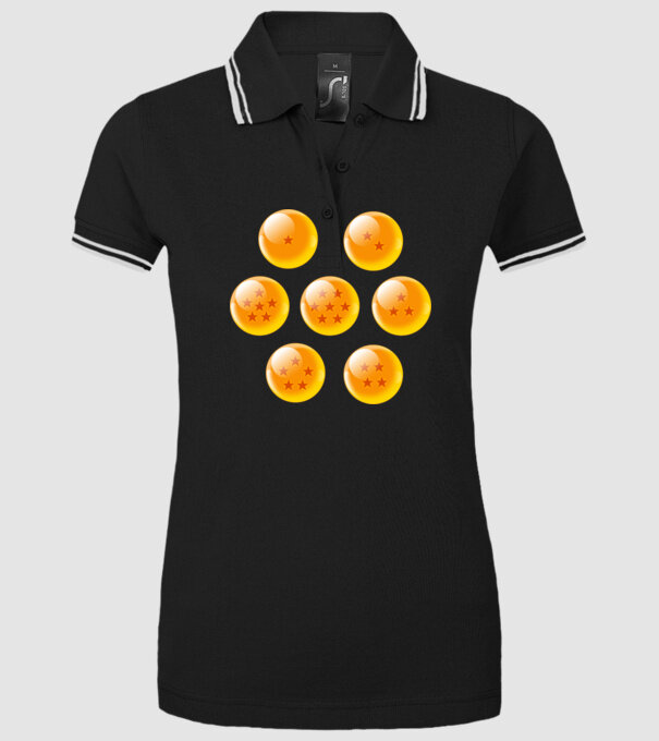 dragonballs model negru pe tricou