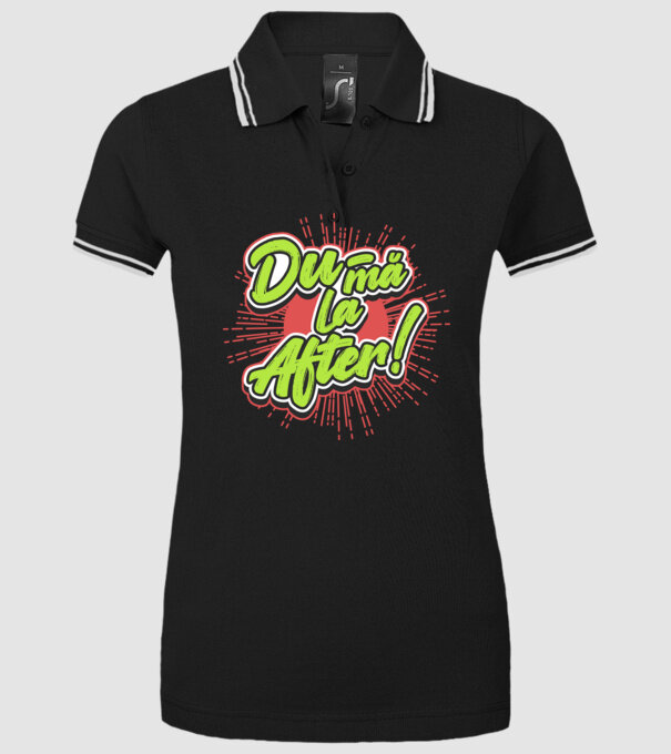 Du-mă la After model negru pe tricou