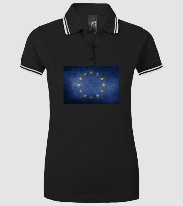 EU model negru pe tricou