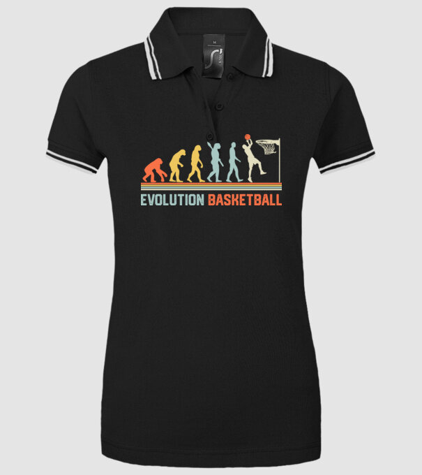 Evolution basketball model negru pe tricou