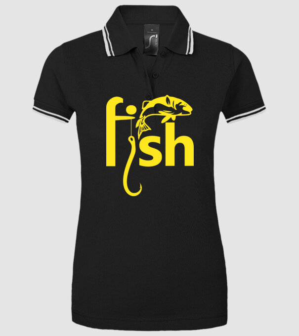 Fish model negru pe tricou