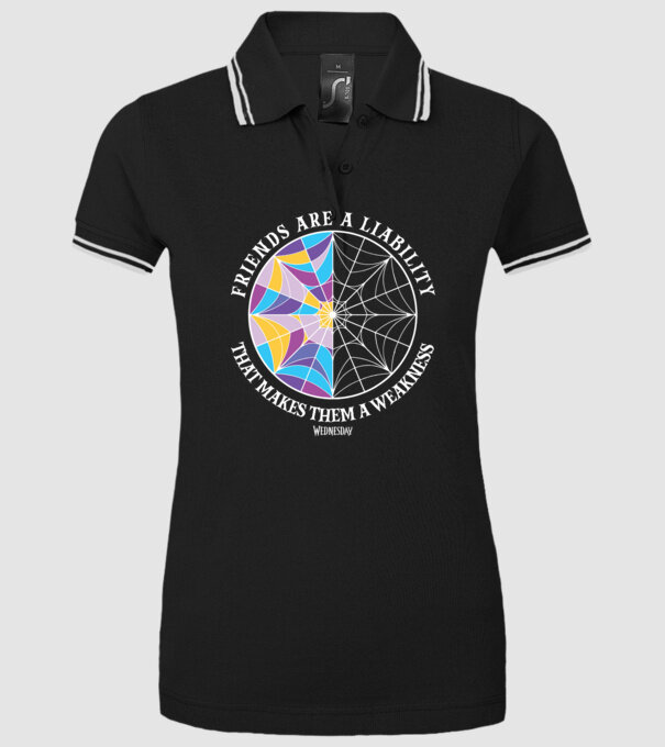  Friends are liability model negru pe tricou