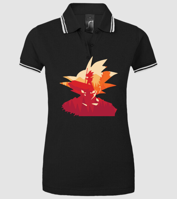 goku head model negru pe tricou