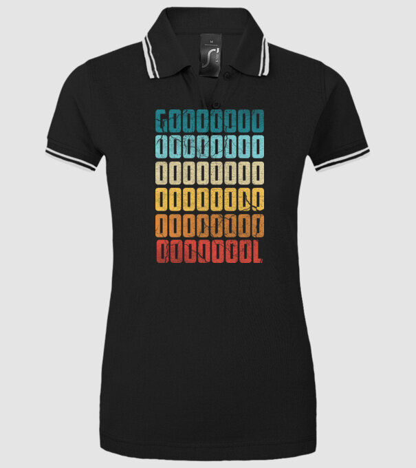 GOOOL retro model negru pe tricou