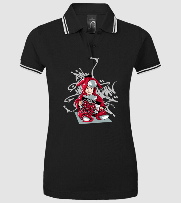 Graffiti model negru pe tricou