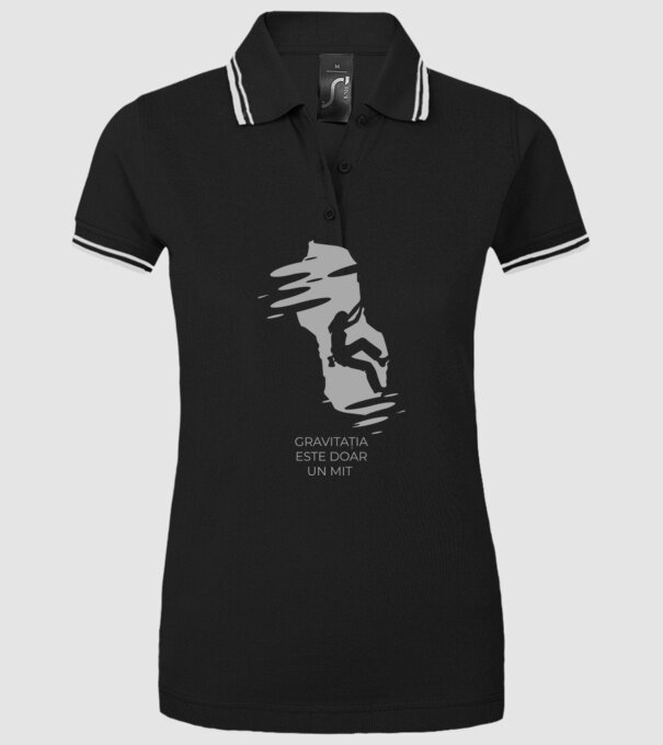 gravitația este doar un mit model negru pe tricou