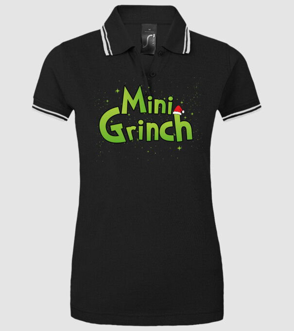 Grinch Family Mini Grinch model negru pe tricou