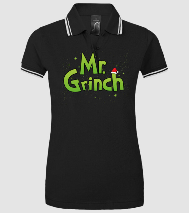Grinch Family Mr Grinch model negru pe tricou