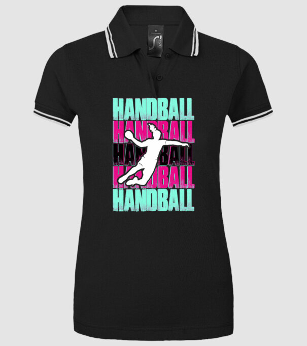 handball model negru pe tricou
