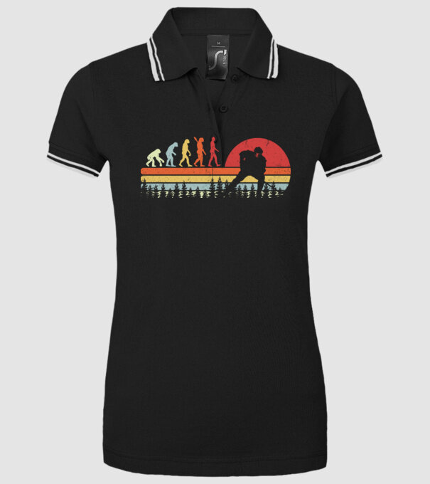 Hockey evolution model negru pe tricou