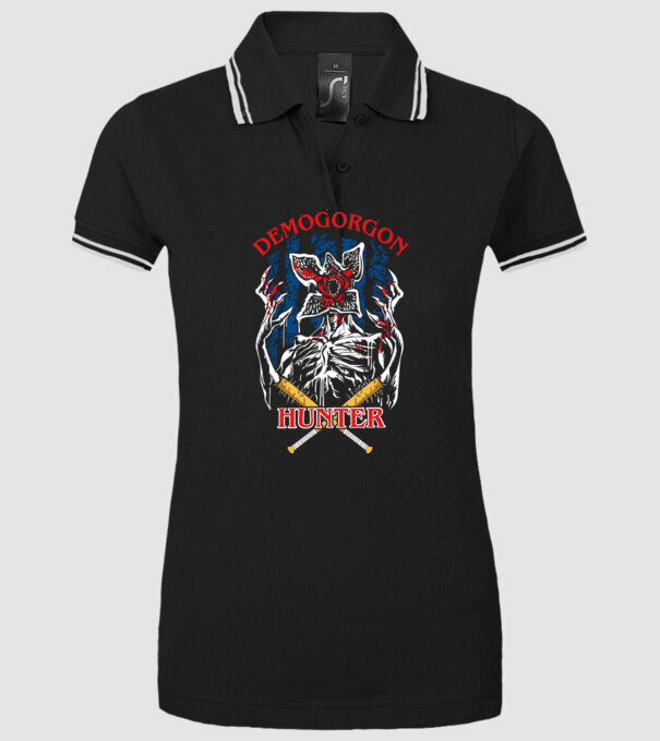 Demogorgon hunter model negru pe tricou