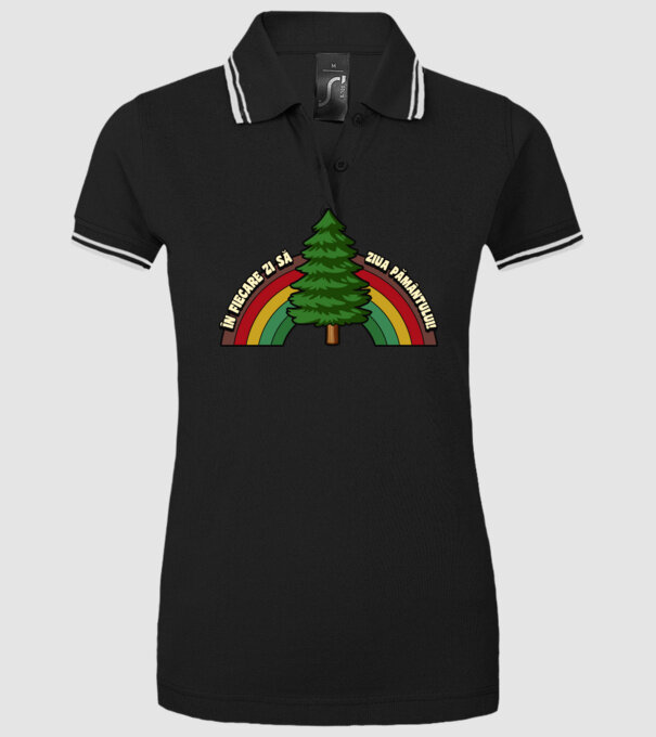 În fiecare zi - să fie Ziua Pământului! model negru pe tricou
