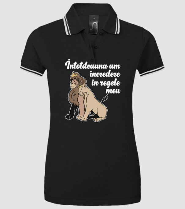 Întotdeauna am încredere în regele meu model negru pe tricou