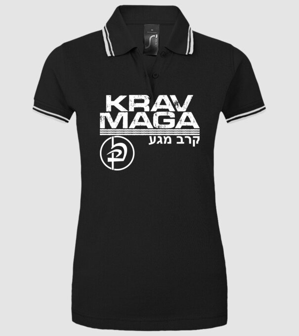 Krav Maga model negru pe tricou