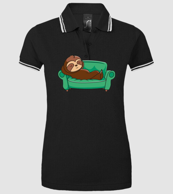 Leneș model negru pe tricou