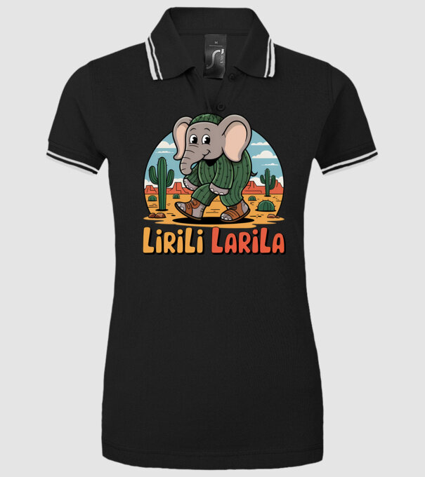 Lirili Larila model negru pe tricou