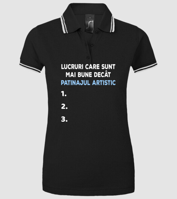 Lucruri care sunt mai bune decât patinajul artistic model negru pe tricou