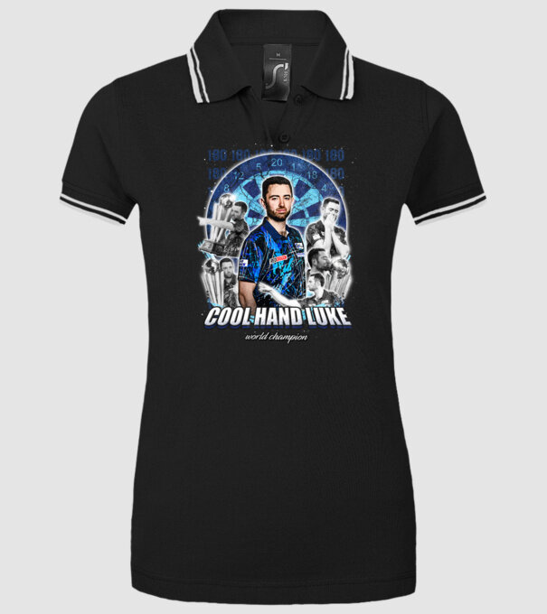 Luke Humphries World Champion model negru pe tricou