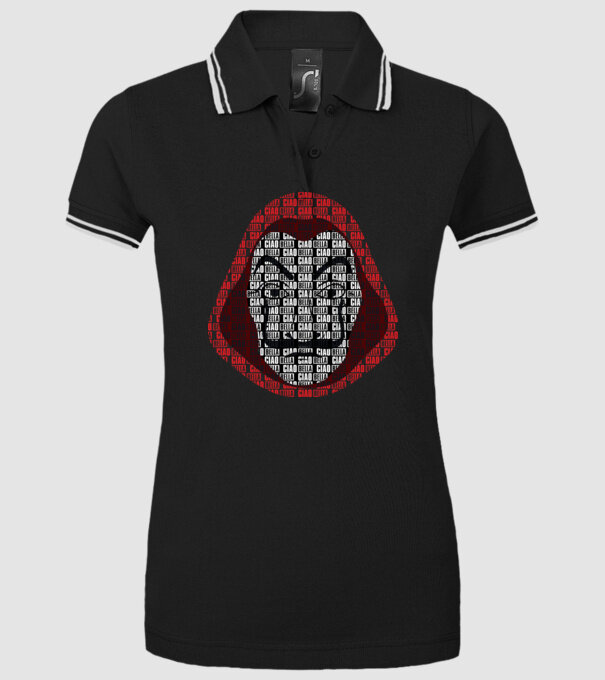 money heist ciao bella model negru pe tricou