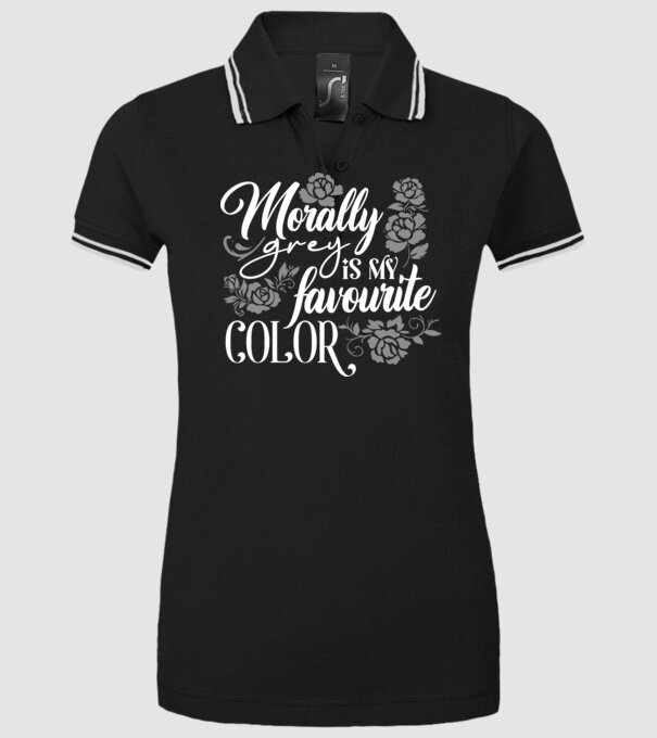 Moraly Gray is my favorite color model negru pe tricou