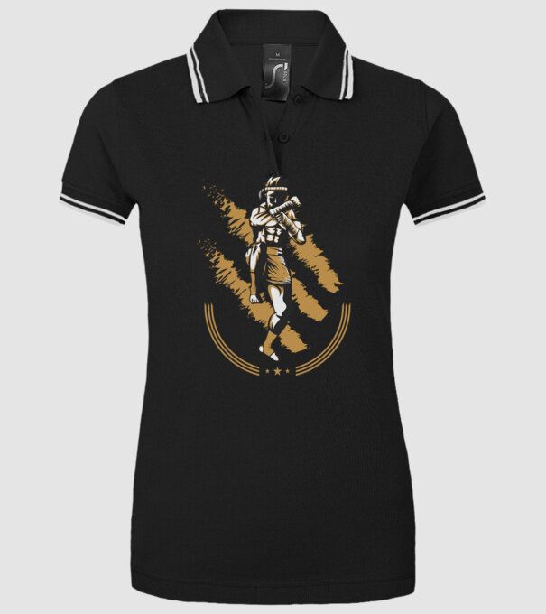 Muay Thai 2 model negru pe tricou