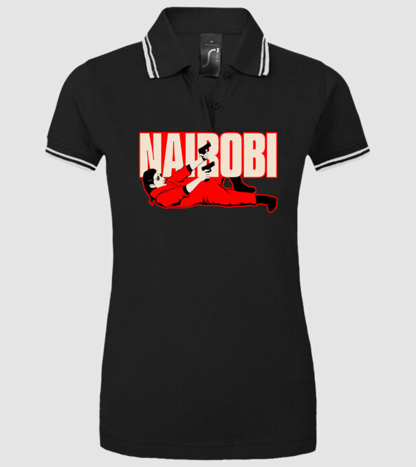 nairobi la casa de papel model negru pe tricou