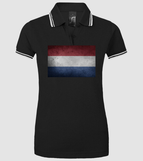 NETHERLANDS model negru pe tricou