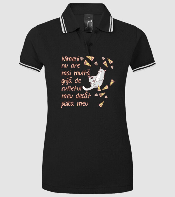Nimic nu are mai multă grijă de sufletul meu decât pisica mea model negru pe tricou