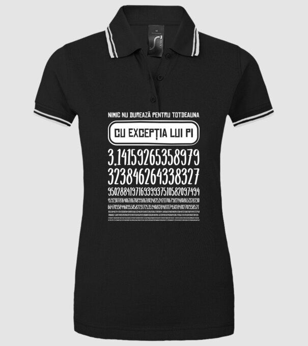 nimic nu durează pentru totdeauna, cu excepția lui pi model negru pe tricou