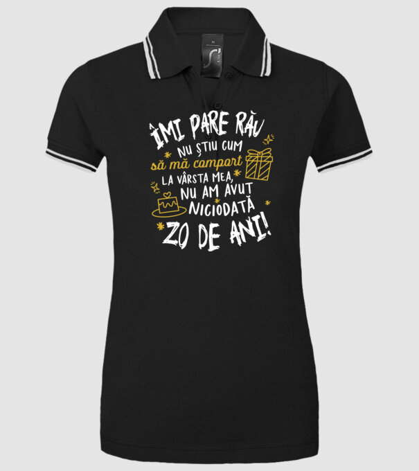 Nu am avut niciodată 20 de ani model negru pe tricou