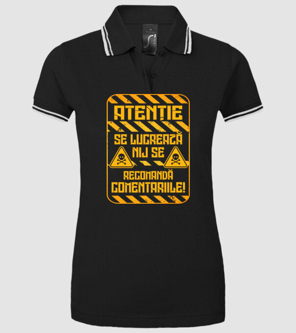Nu se recomandă comentariile model negru pe tricou