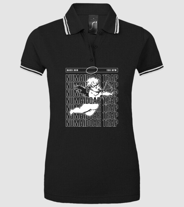 numaidoar trap model negru pe tricou