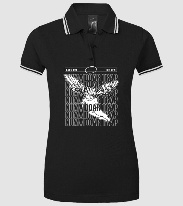 numaidoar trap model negru pe tricou