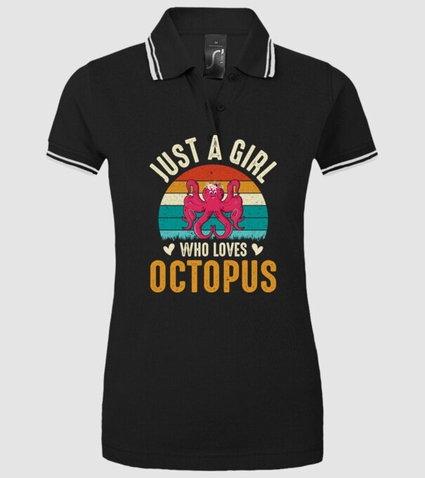 Octopus model negru pe tricou