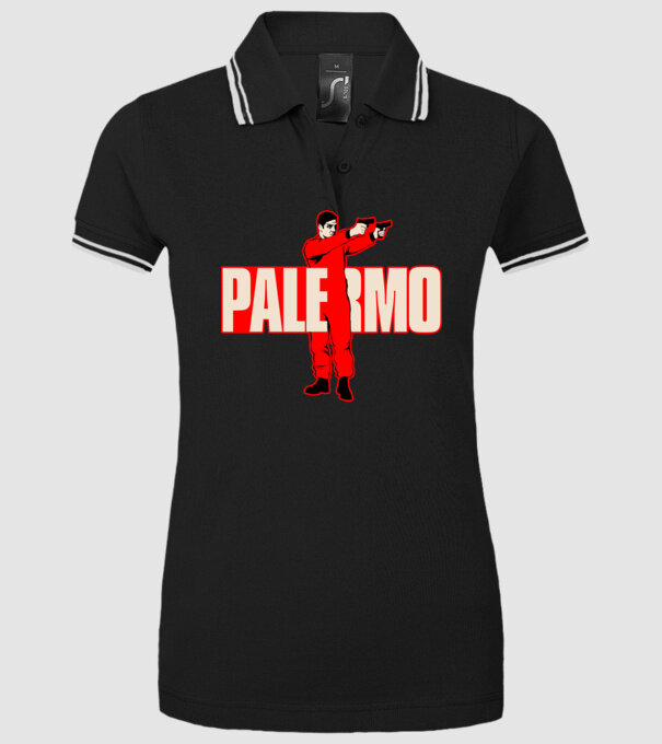 palermo la casa de papel model negru pe tricou