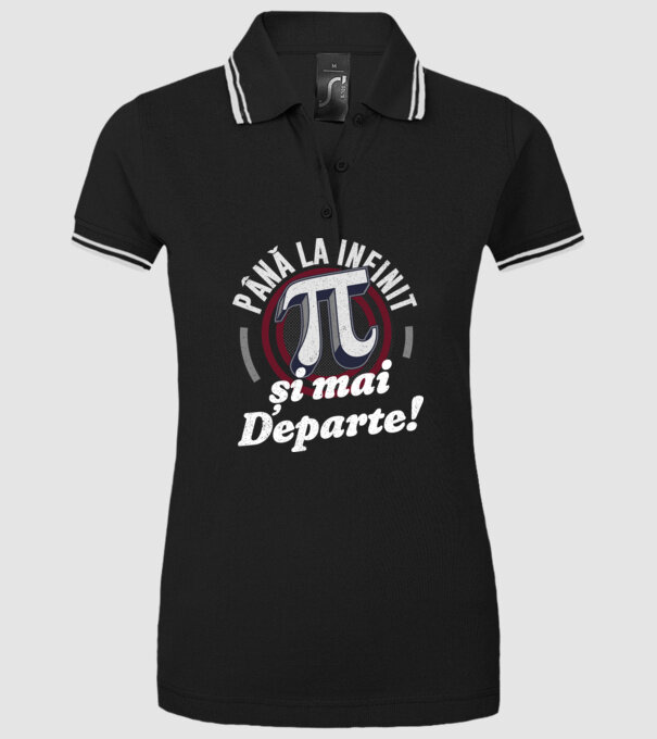 Până la infinit și mai departe! model negru pe tricou