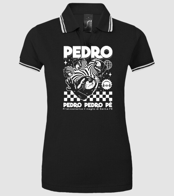 Pedro techno model negru pe tricou