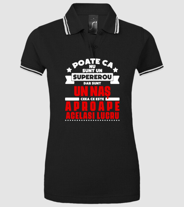 poate că nu sunt un supererou, dar sunt un naș, ceea ce este aproape același lucru model negru pe tricou