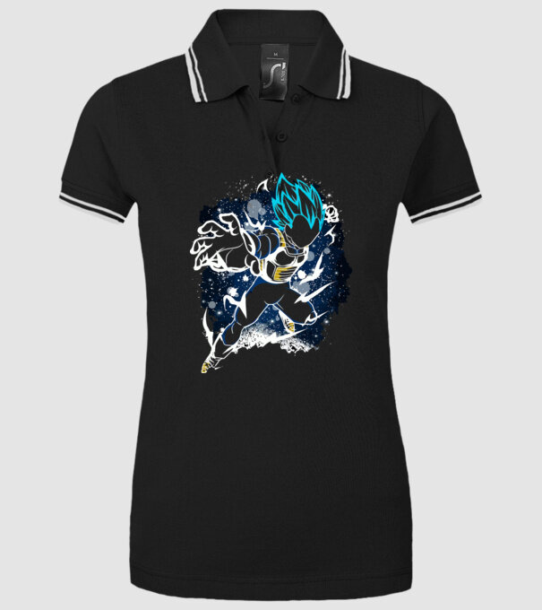 prince vegeta dragonball model negru pe tricou