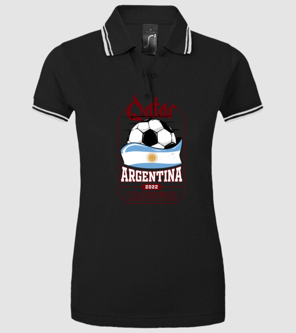 Qatar teams Argentina model negru pe tricou
