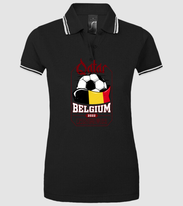 Qatar teams Belgium model negru pe tricou