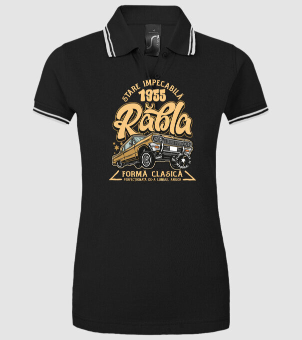 Rablă 1955 model negru pe tricou