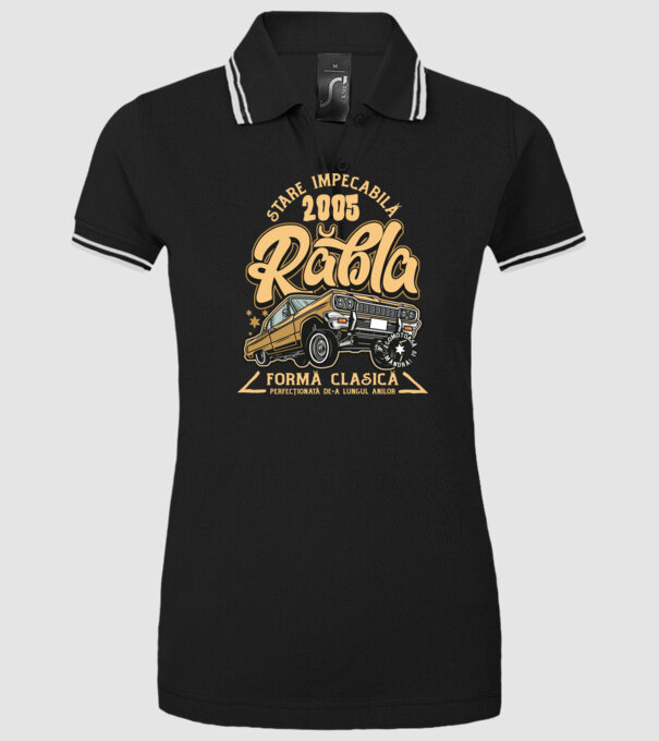 Rablă 2005 model negru pe tricou