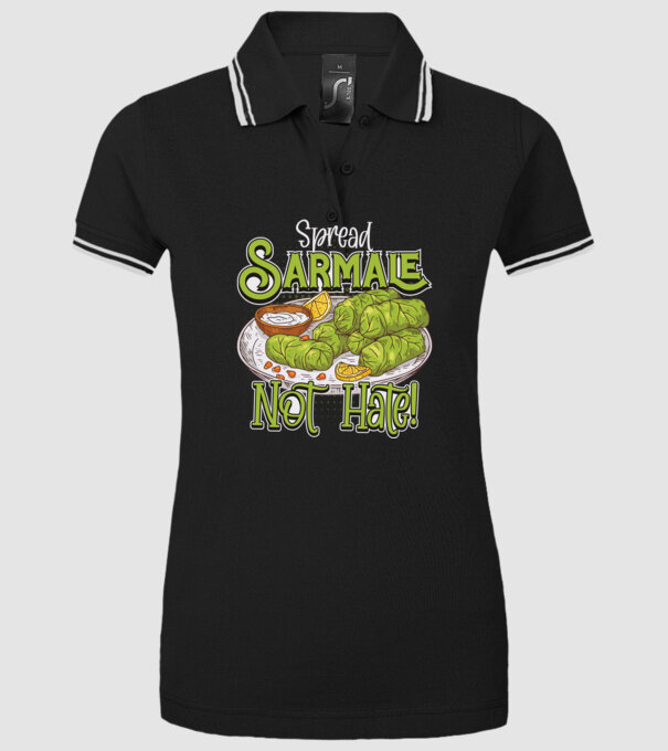 România Sarmale model negru pe tricou