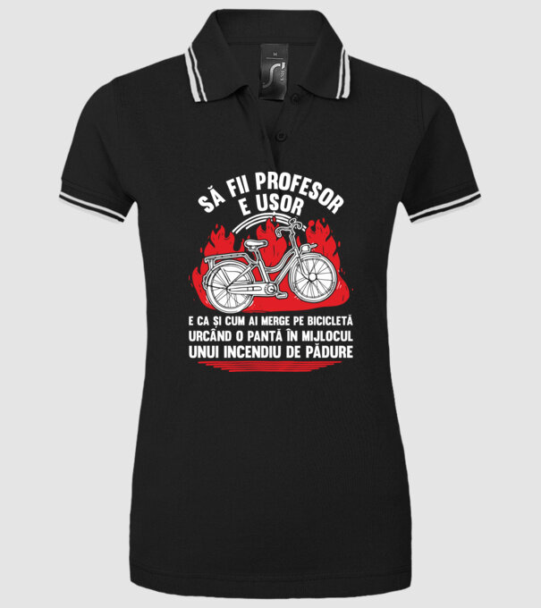 Să fii profesor e ușor model negru pe tricou